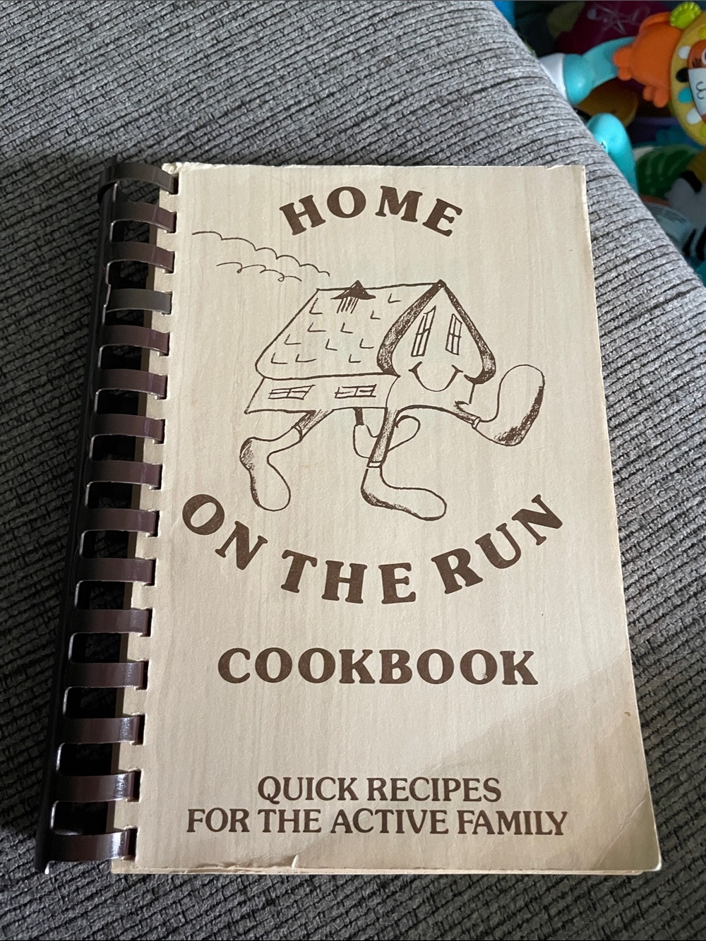 Vintage Home On The Run Cookbook from 1978